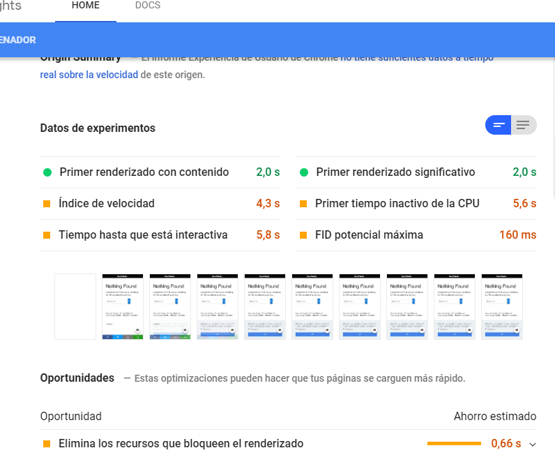 谷歌测速工具分析指示